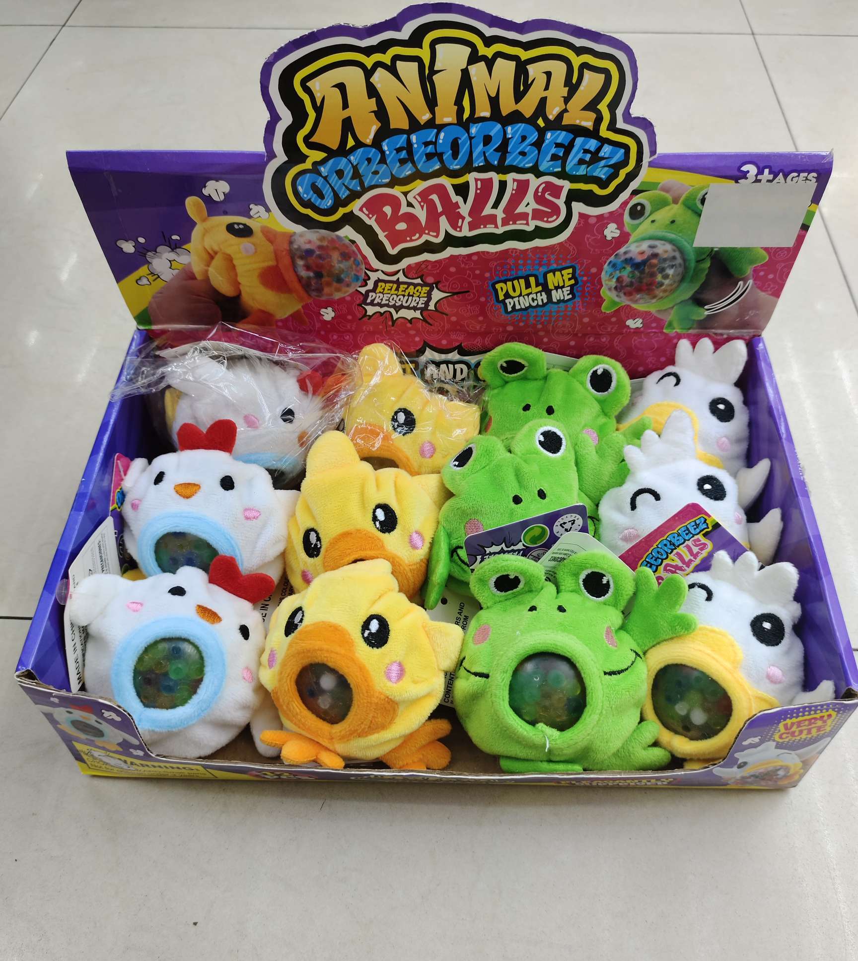 Children's plush stress-relieving pearl pinching toys, monster series, Ocean series, animal series detail image 4