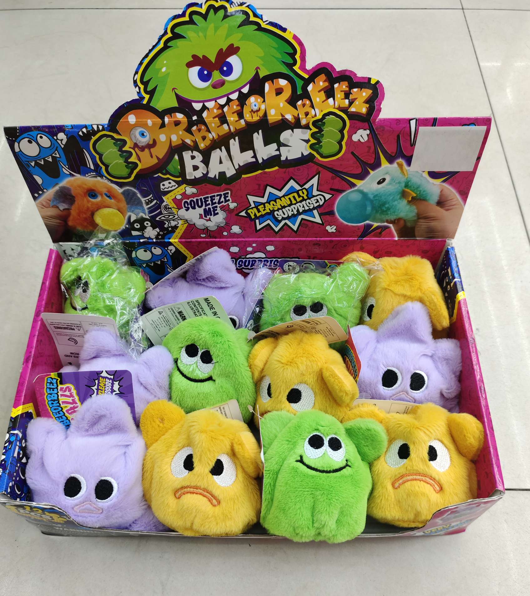 Children's plush stress-relieving pearl pinching toys, monster series, Ocean series, animal series detail image 7