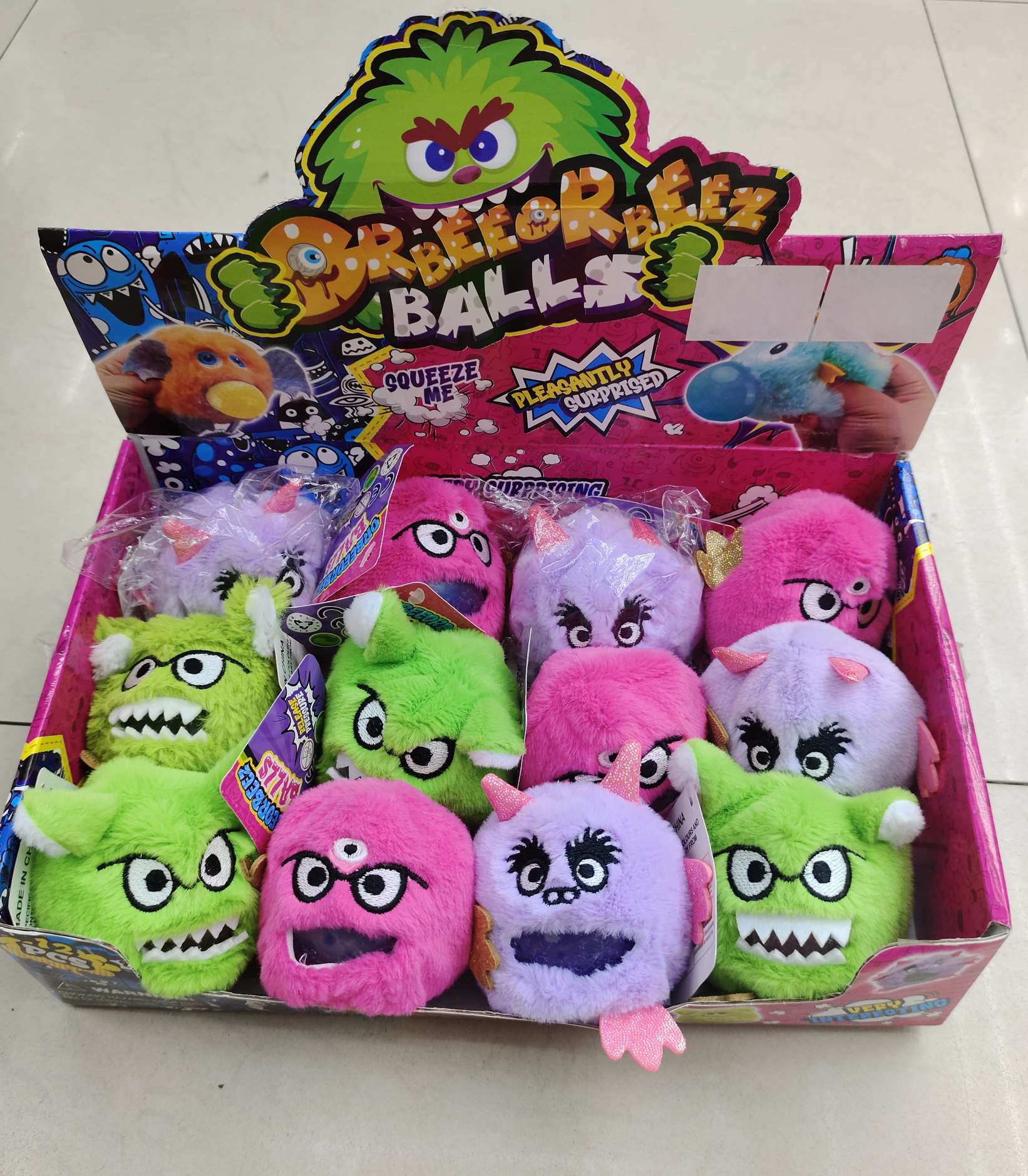 Children's plush stress-relieving pearl pinching toys, monster series, Ocean series, animal series details Picture