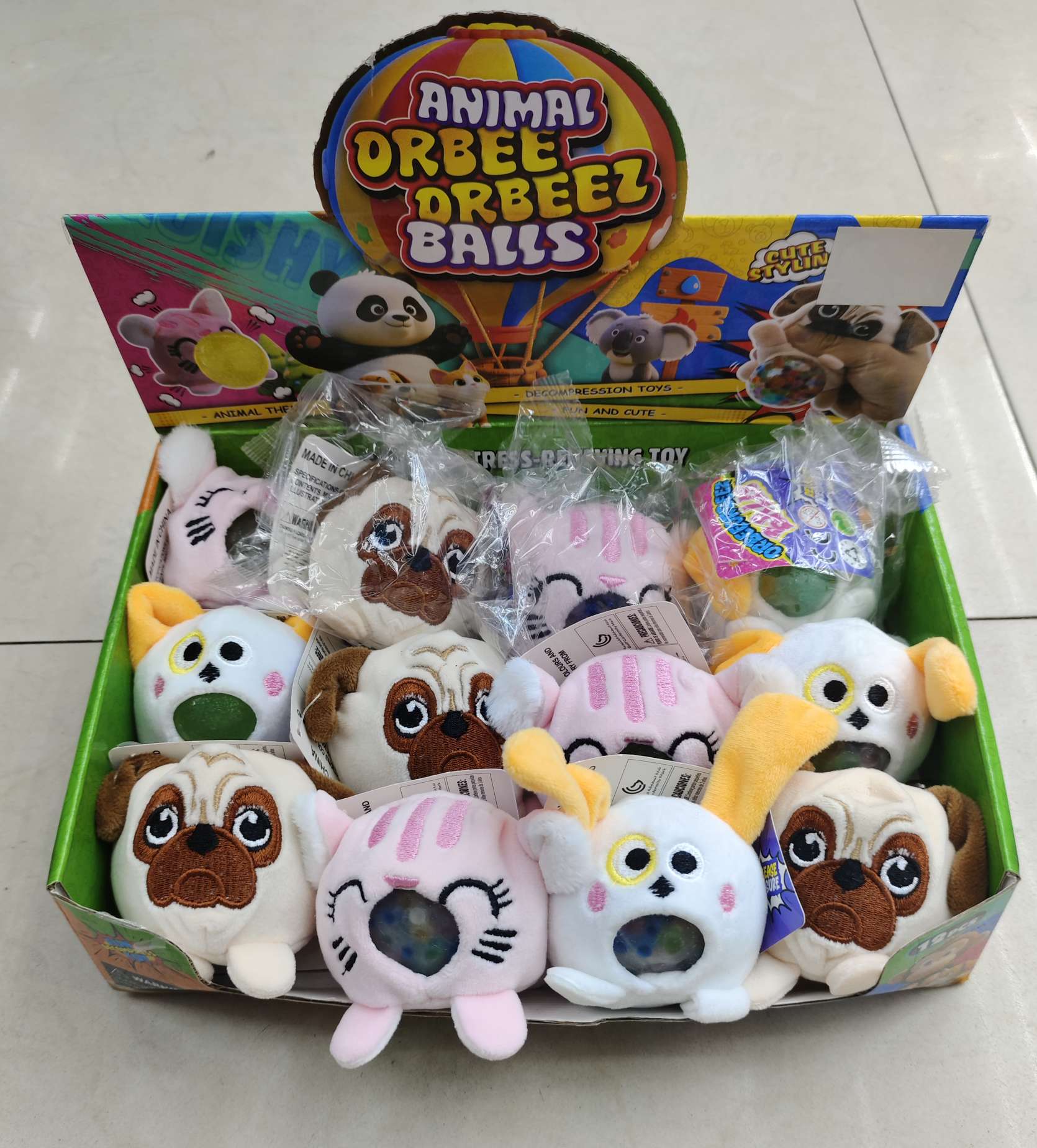 Children's plush stress-relieving pearl pinching toys, monster series, Ocean series, animal series detail image 8
