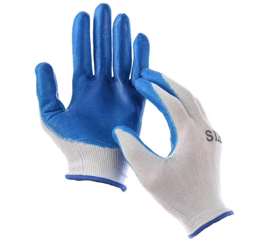 Wholesale labor protection gloves, impregnated, wear-resistant, thin, breathable, oil-resistant and waterproof work gloves details Picture