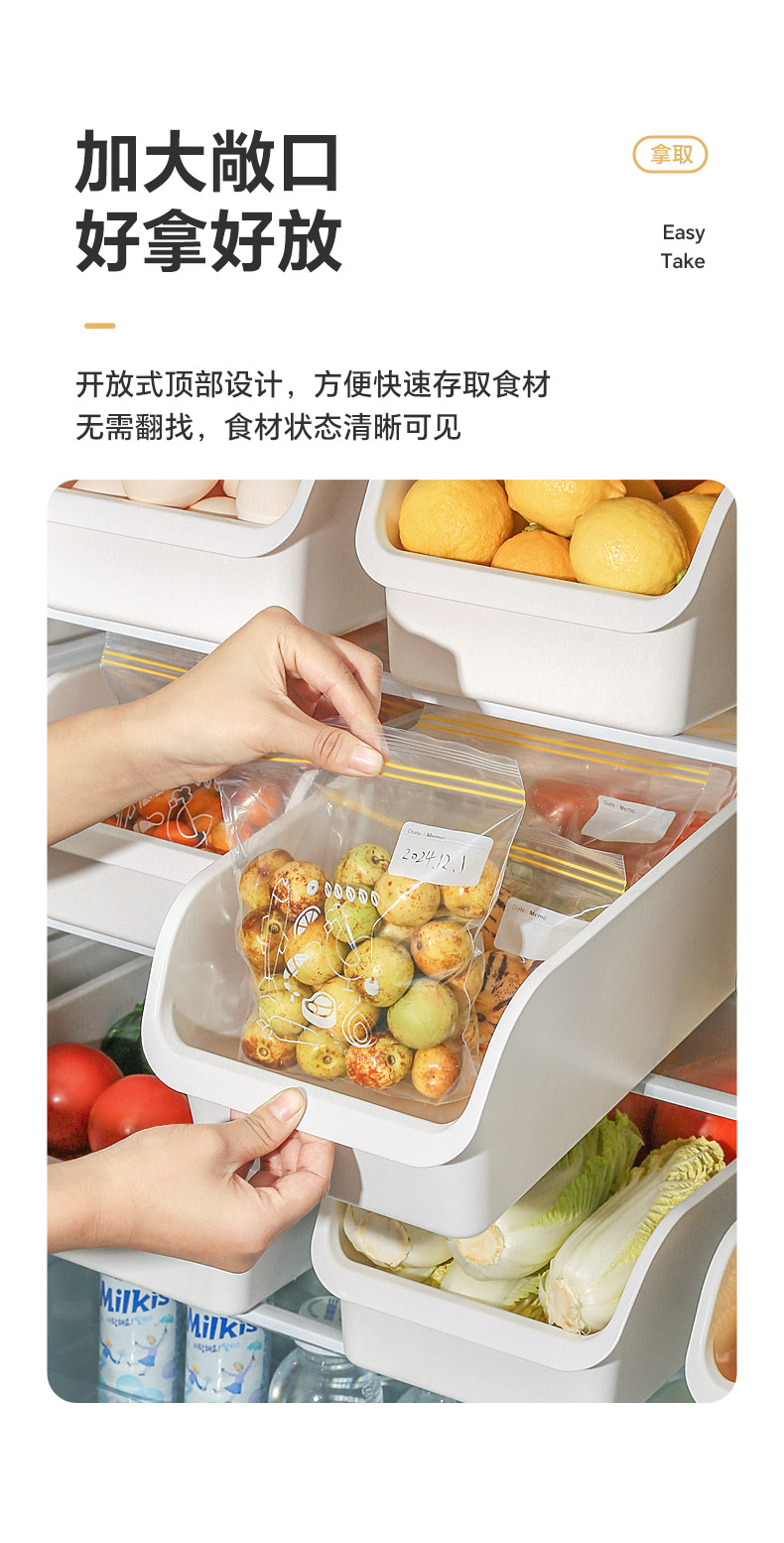 家用食品级保鲜盒冰箱加厚保鲜密封盒商用多规格带盖大容量收纳盒详情5