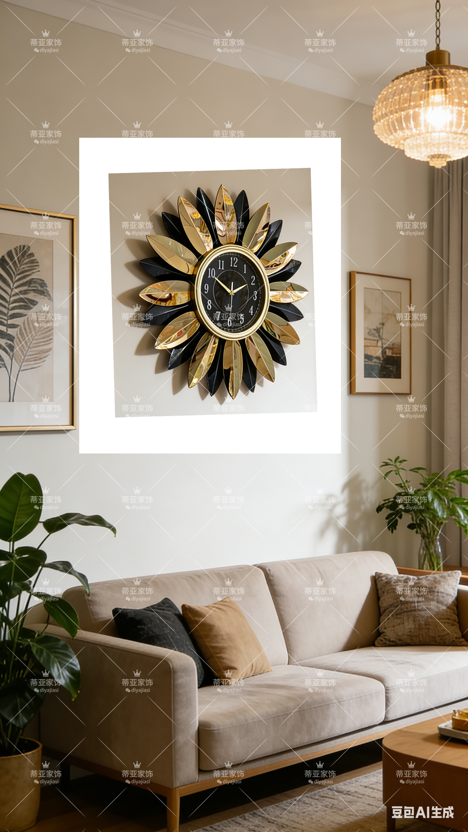 ساعة حديد، زخرفة جدار الجرس Specification image