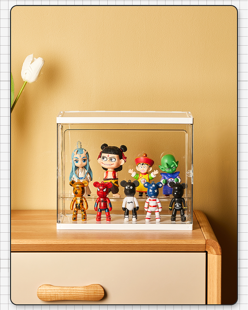 盲盒收纳展示架亚克力透明手办摆件展示柜适用于泡泡玛特展示盒子详情12