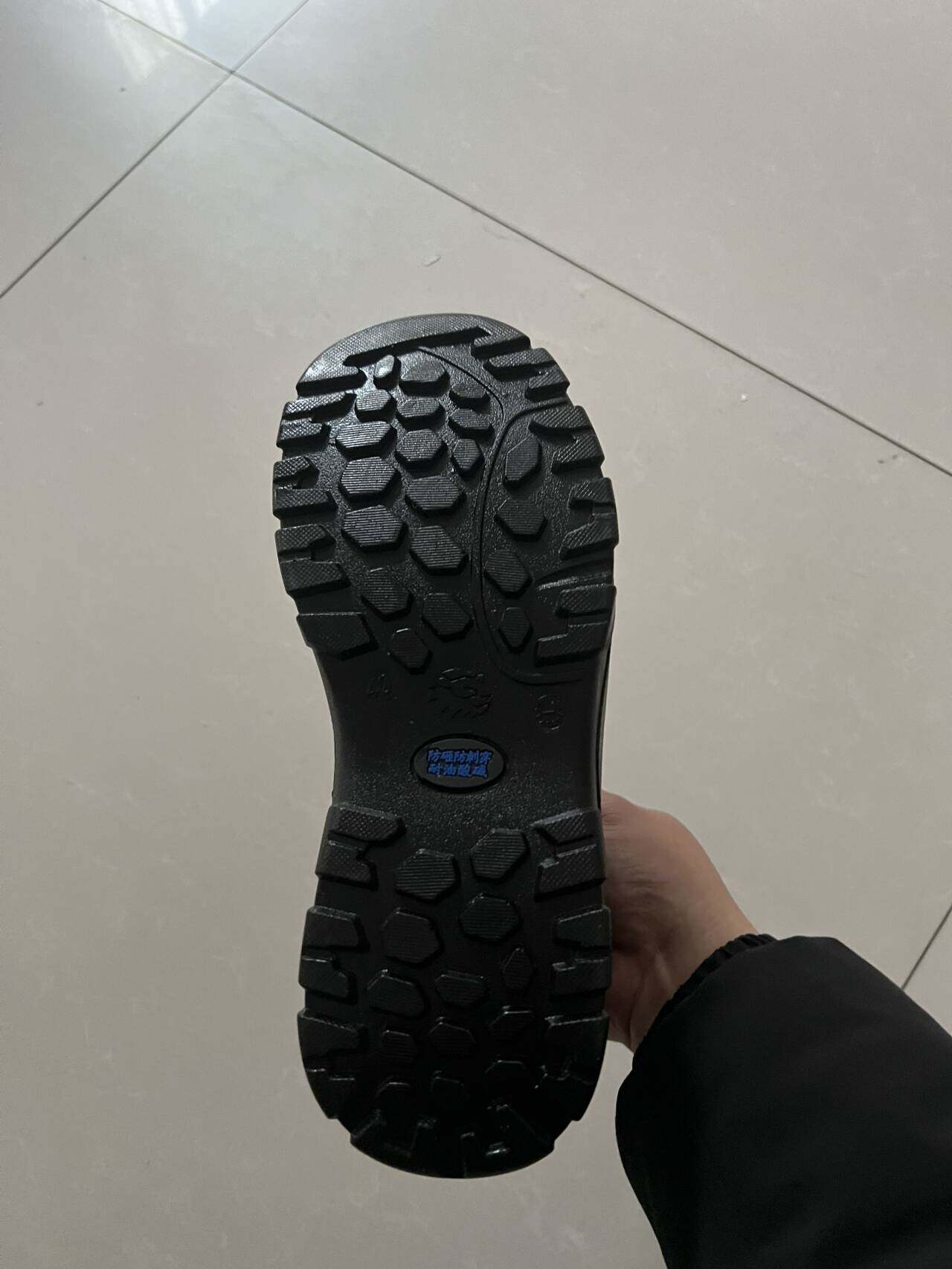跨境劳保鞋男防砸钢包防水耐油耐酸碱安全鞋一脚蹬工作防护鞋详情图3