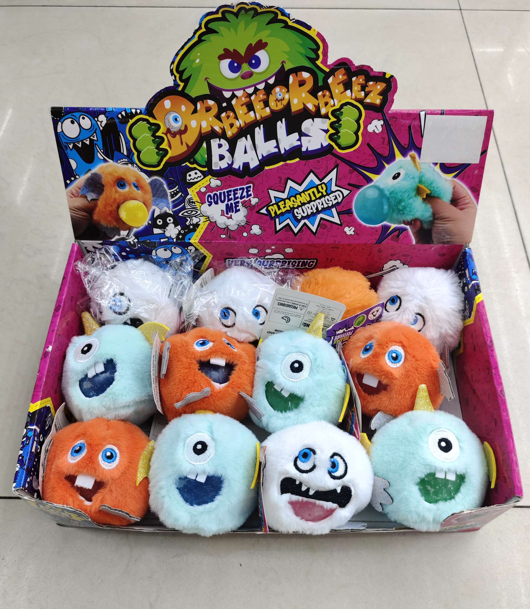 Children's plush stress-relieving pearl pinching toys, monster series, Ocean series, animal series detail image 5