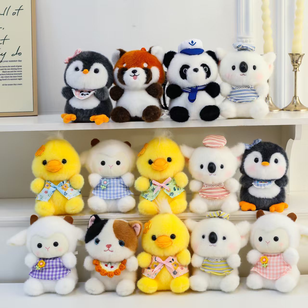 Forest Animal Series Plush pendants, keychain figurines, fabric toys, cute little pendants, keychain figurines, pendants Item Picture