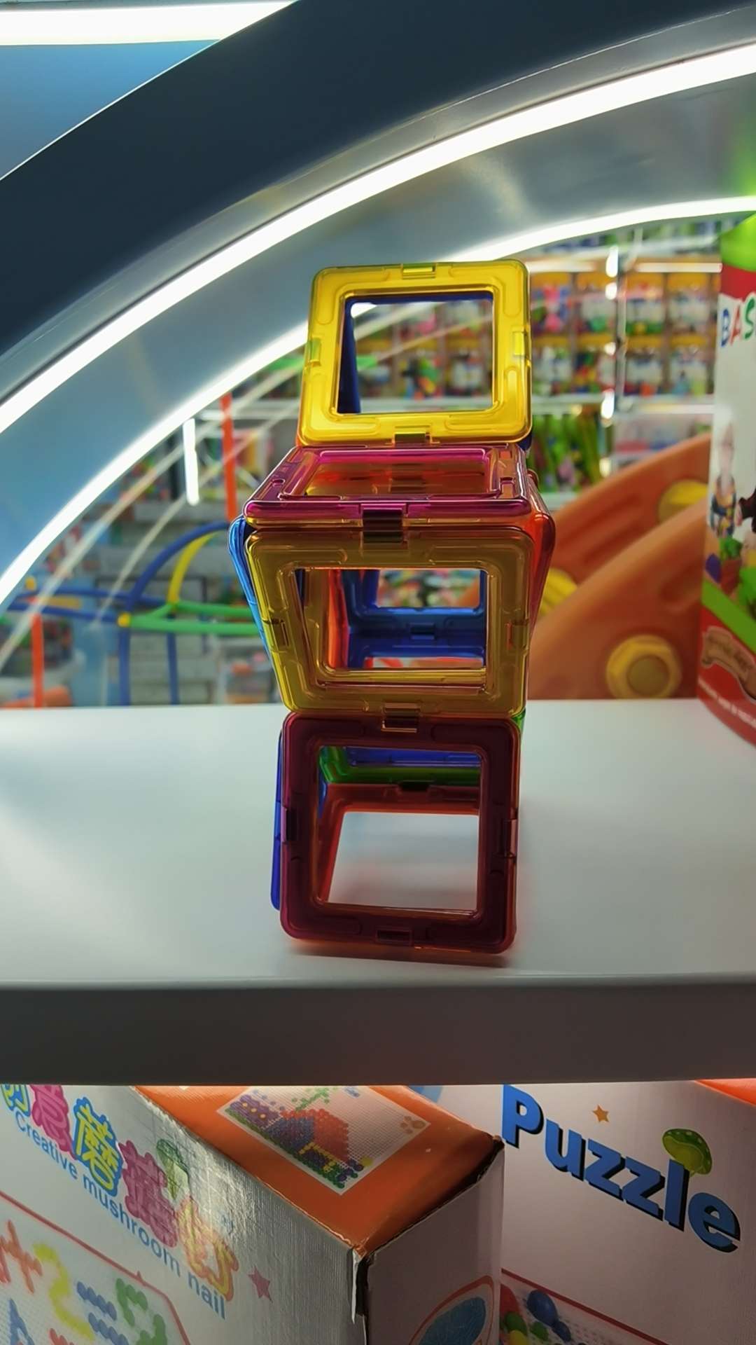 Magnetic sheet toys are children's assembly toys details Picture