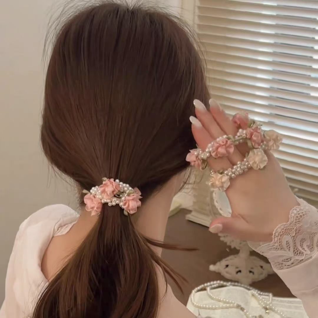 Acrylic children's wedding party hair accessories, headbands, combs and hair clips gift box set detail image 6