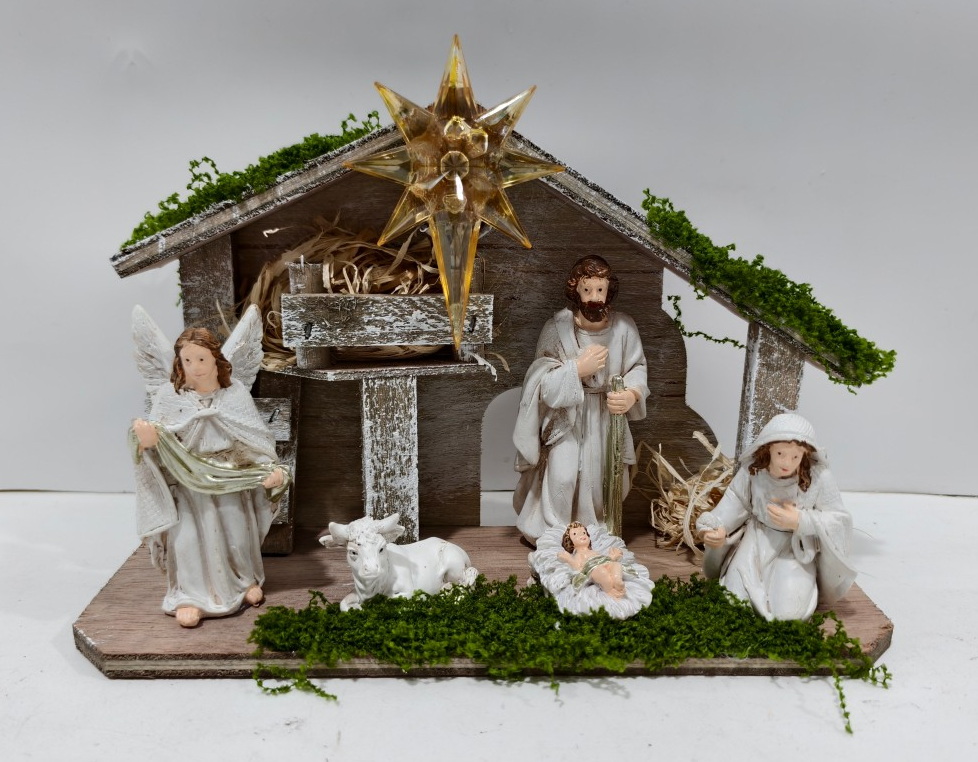 树脂圣诞节日装饰品摆件LED树脂详情图3