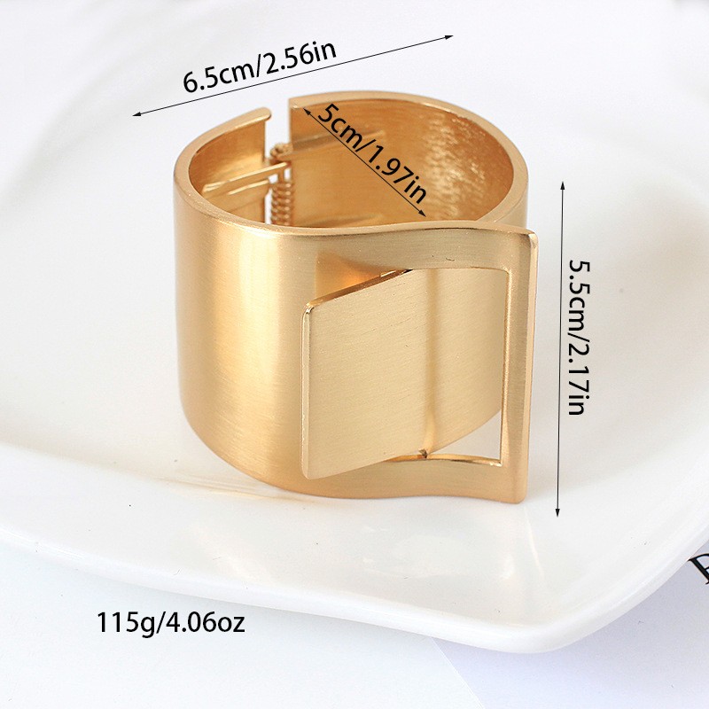 European and American exclusive best-selling, simple and fashionable open-top women's jewelry, trendy, exaggerated brushed, versatile and exquisite bracelet details Picture