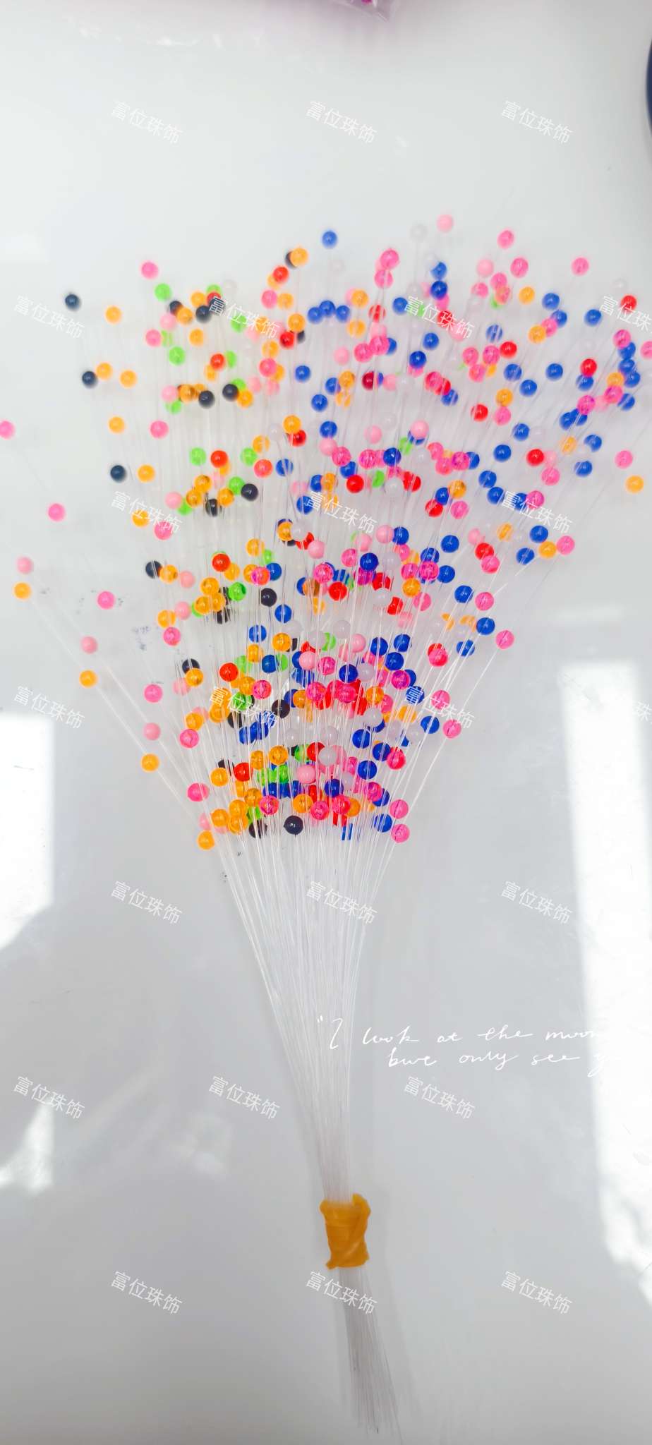 塑料珠仿花蕊#塑料花#塑料珠#DIY#鲜花手工