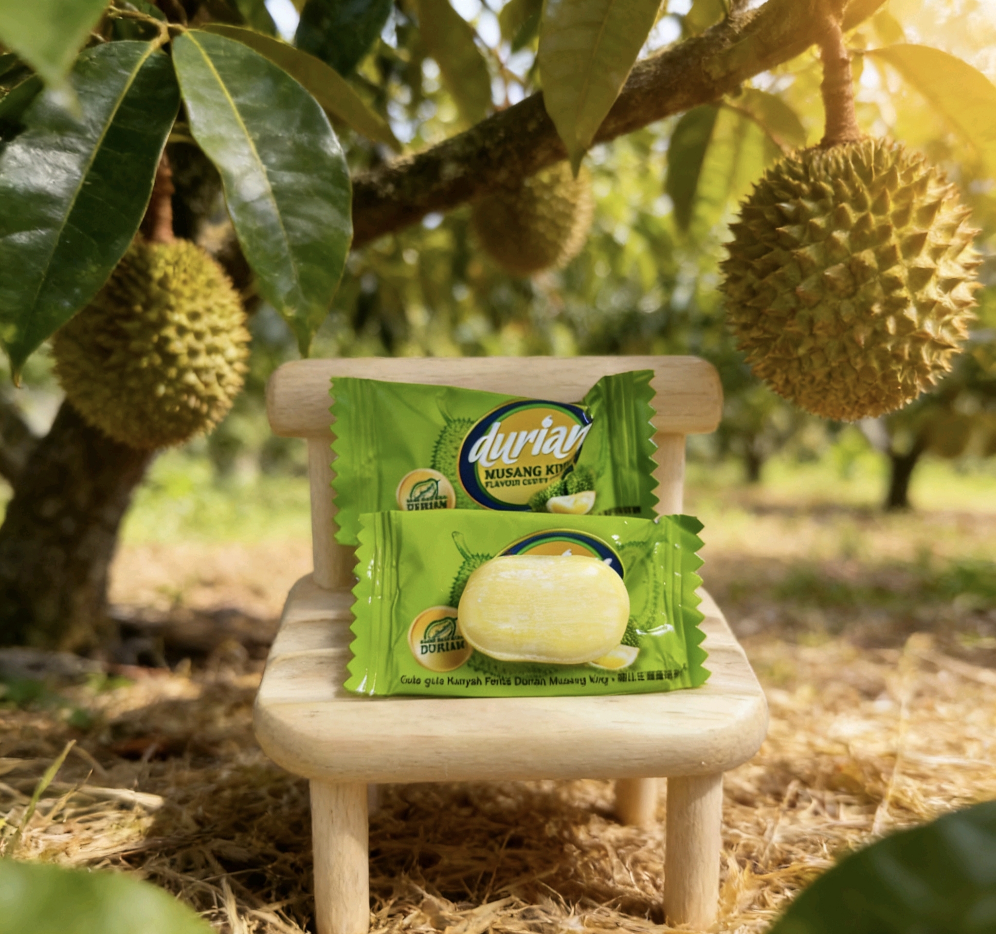 Halal imported snacks, imported candies, durian candies, individually packaged Malaysian gummy candies, popular casual snacks Application Scenario