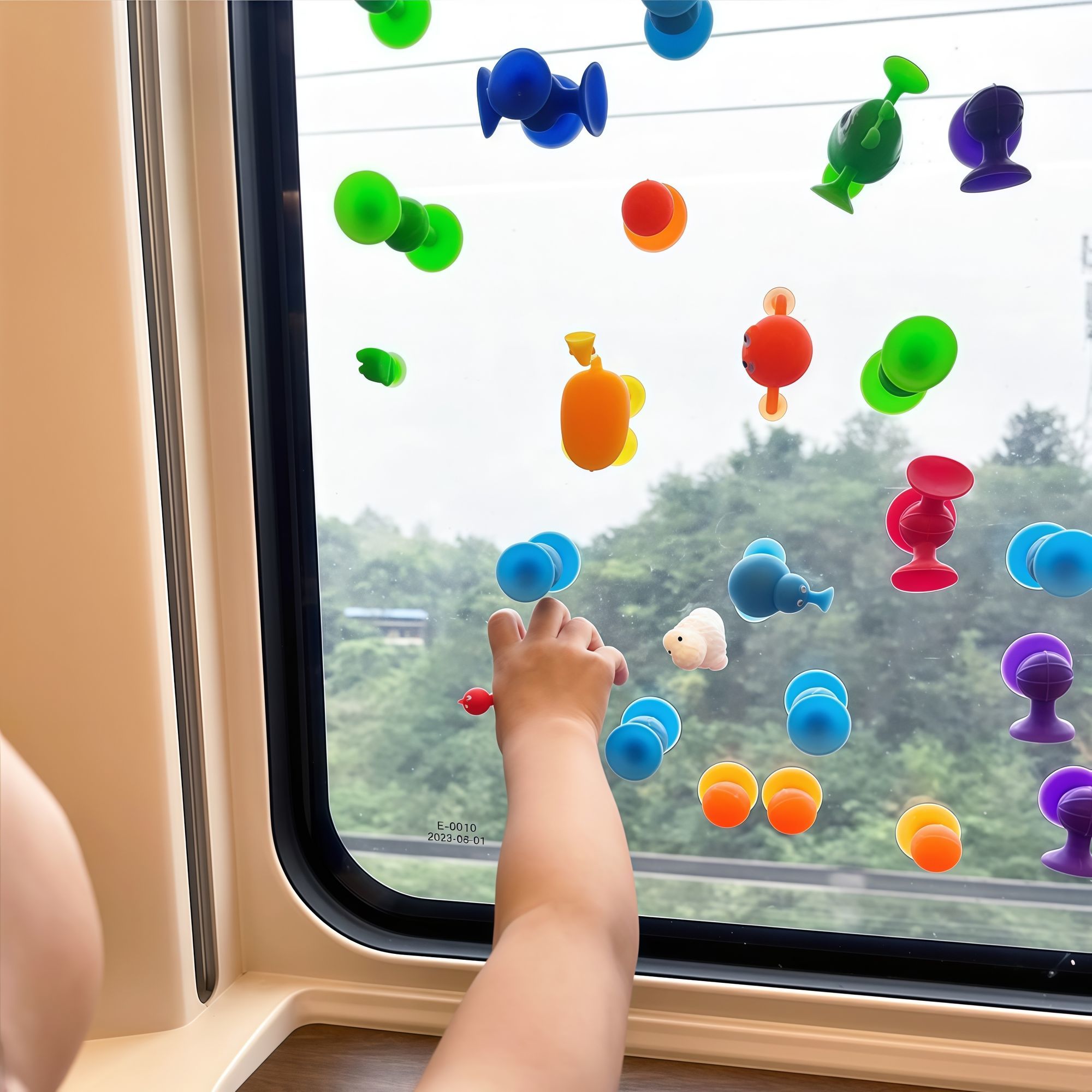 儿童益智软胶积木浴室吸盘玩具洗澡玩具DIY互吸拼接玩具动物系列7颗彩袋装详情图6