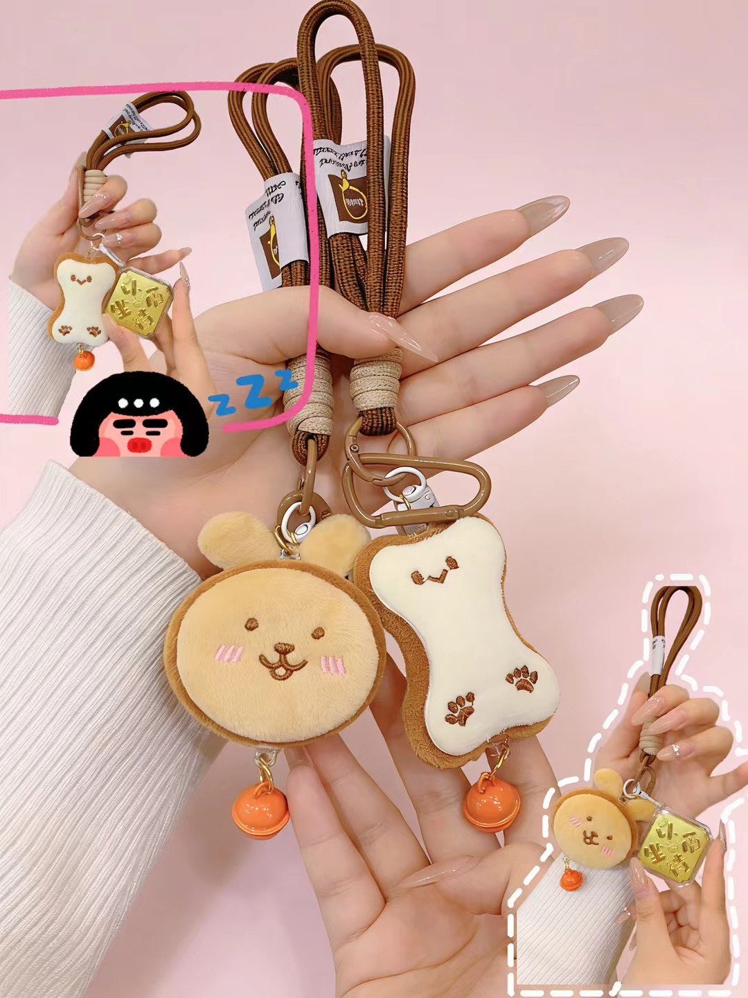 Doll mobile phone pendant Specification image