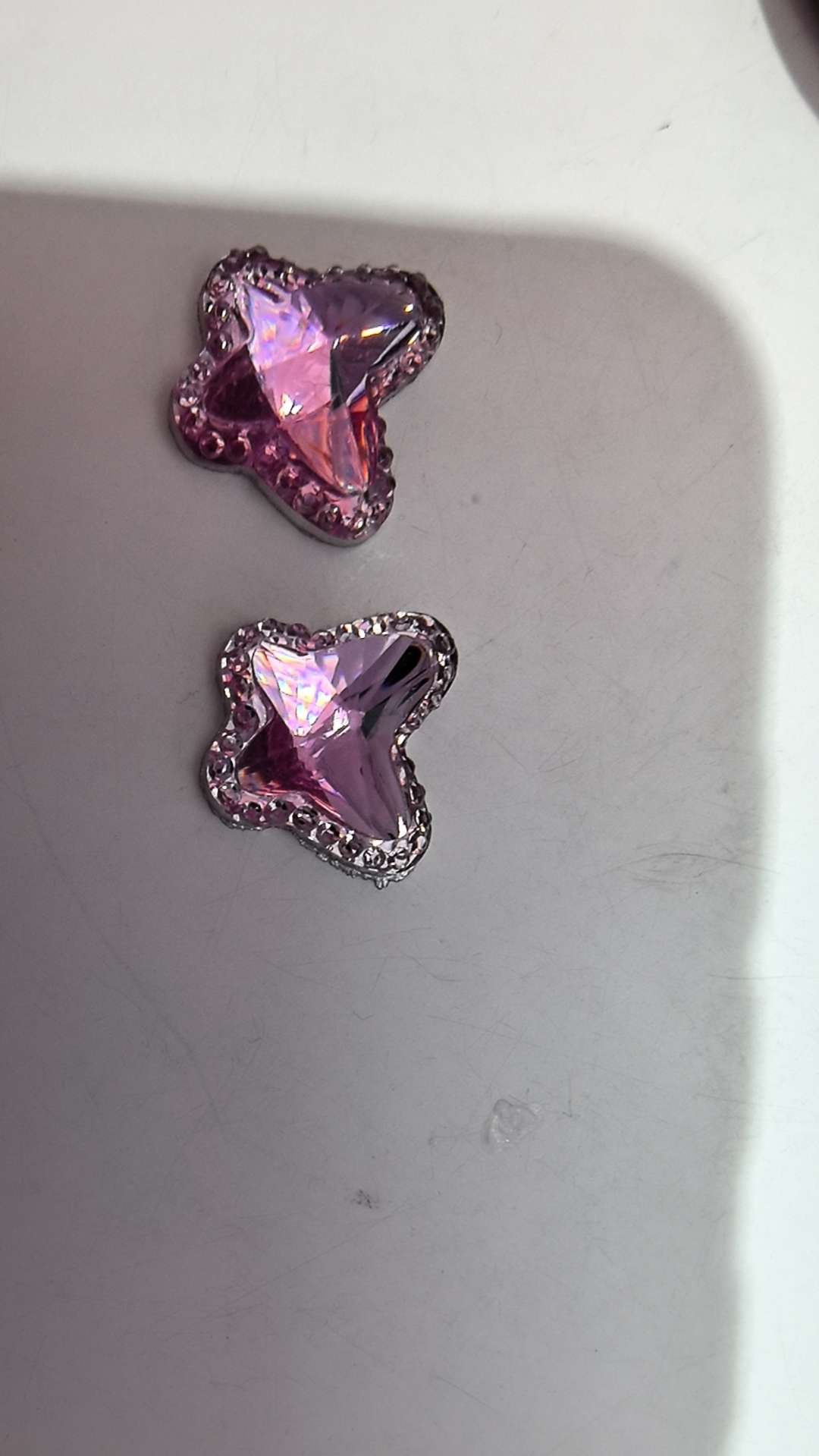 13X15蝴蝶树脂DIY爆款戒指，服装亚克力饰品配件