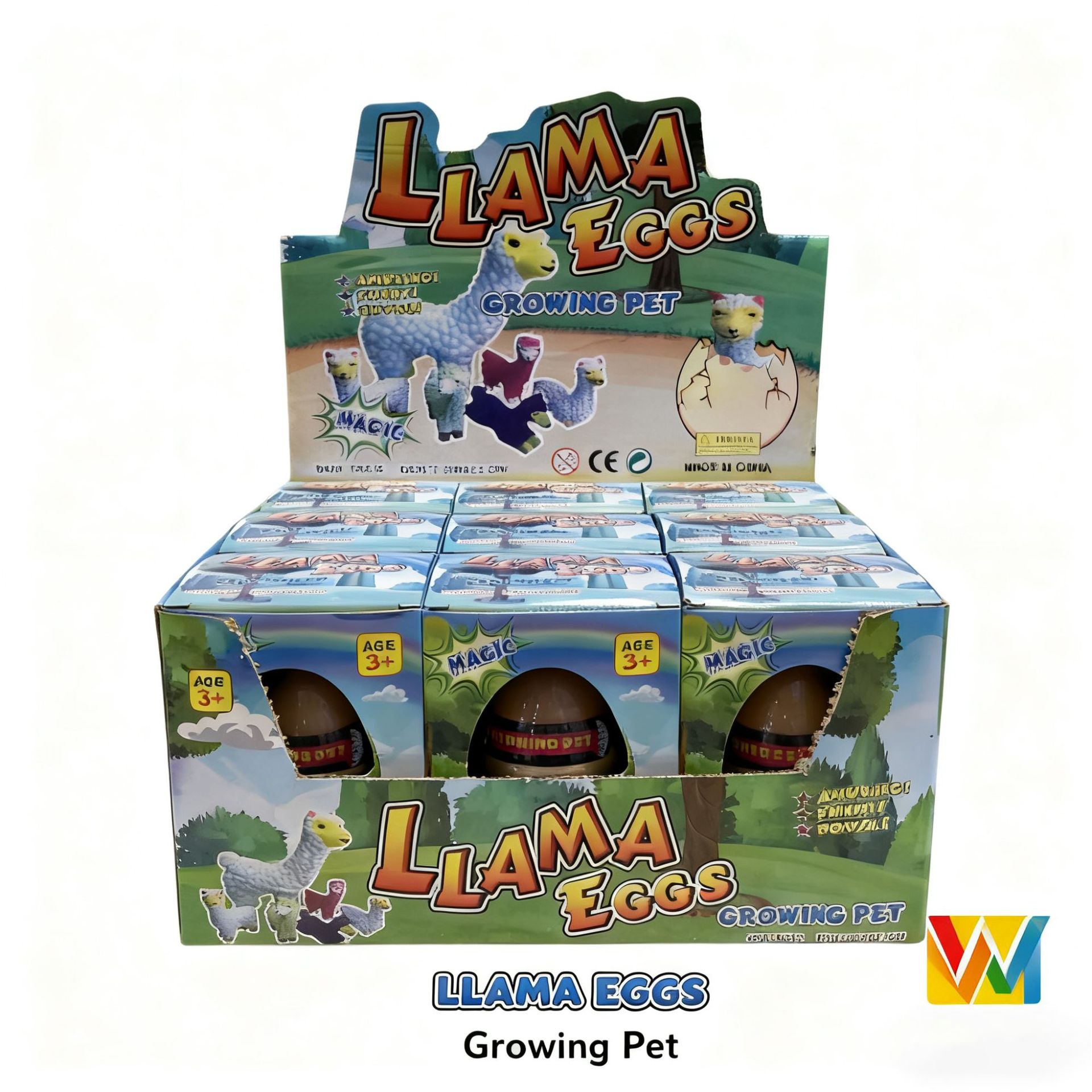 鸿卓 羊驼泡水膨胀孵化蛋 Llama Eggs 新奇泡水长大宠物蛋玩具批