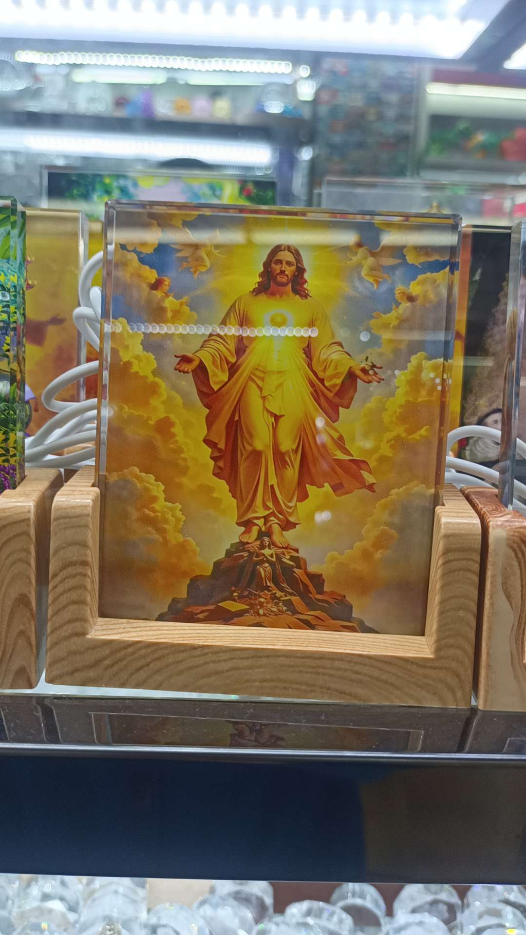 水晶屏风，小夜灯，宗教礼品，小摆件水晶水晶水晶水晶水晶