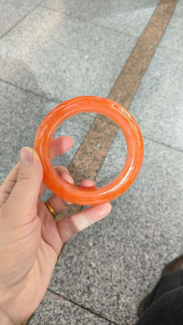 铜微镶沙金猫眼手镯手镯配件金手镯详情图3