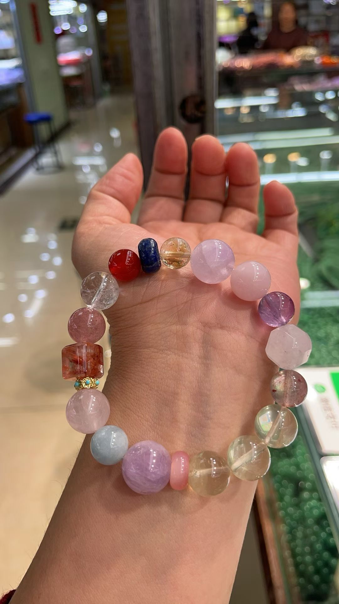 Natural Crystal Bracelet 2 details Picture