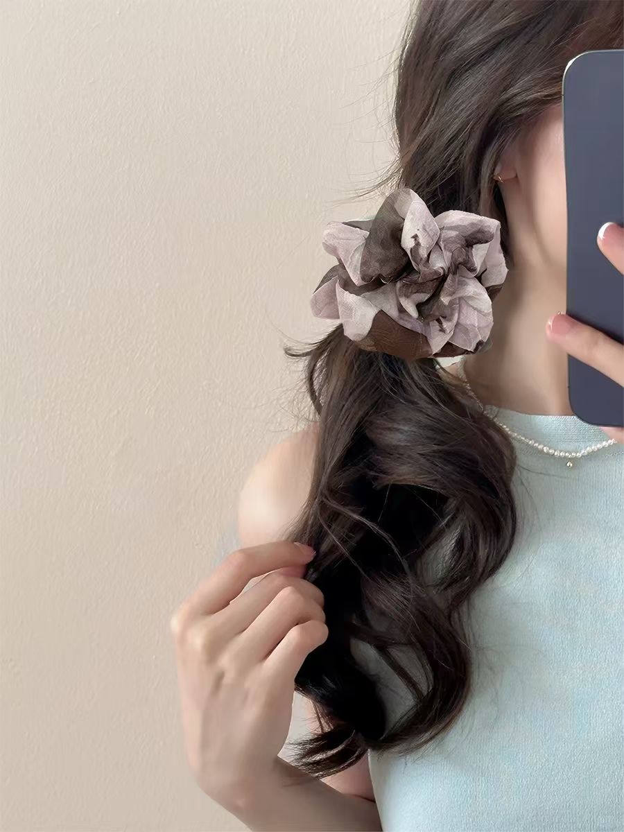 Acrylic children's hair clips, wedding style, headband hair accessories, comb, fresh and cute design, large intestine circle Specification image