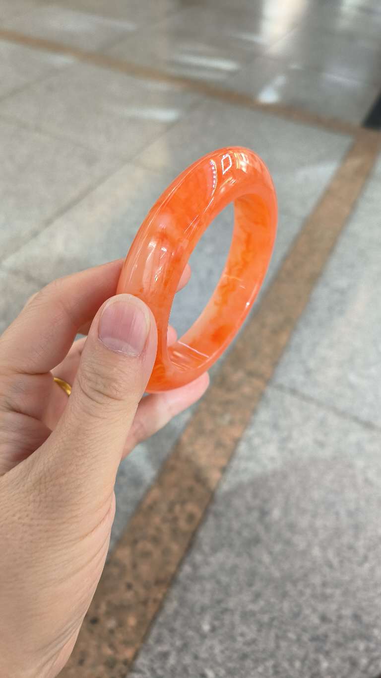 铜微镶沙金猫眼手镯手镯配件金手镯详情图2