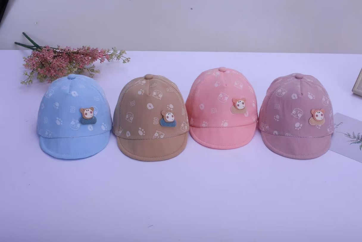 可爱卡通图案儿童婴儿帽遮阳帽儿童帽子童帽
