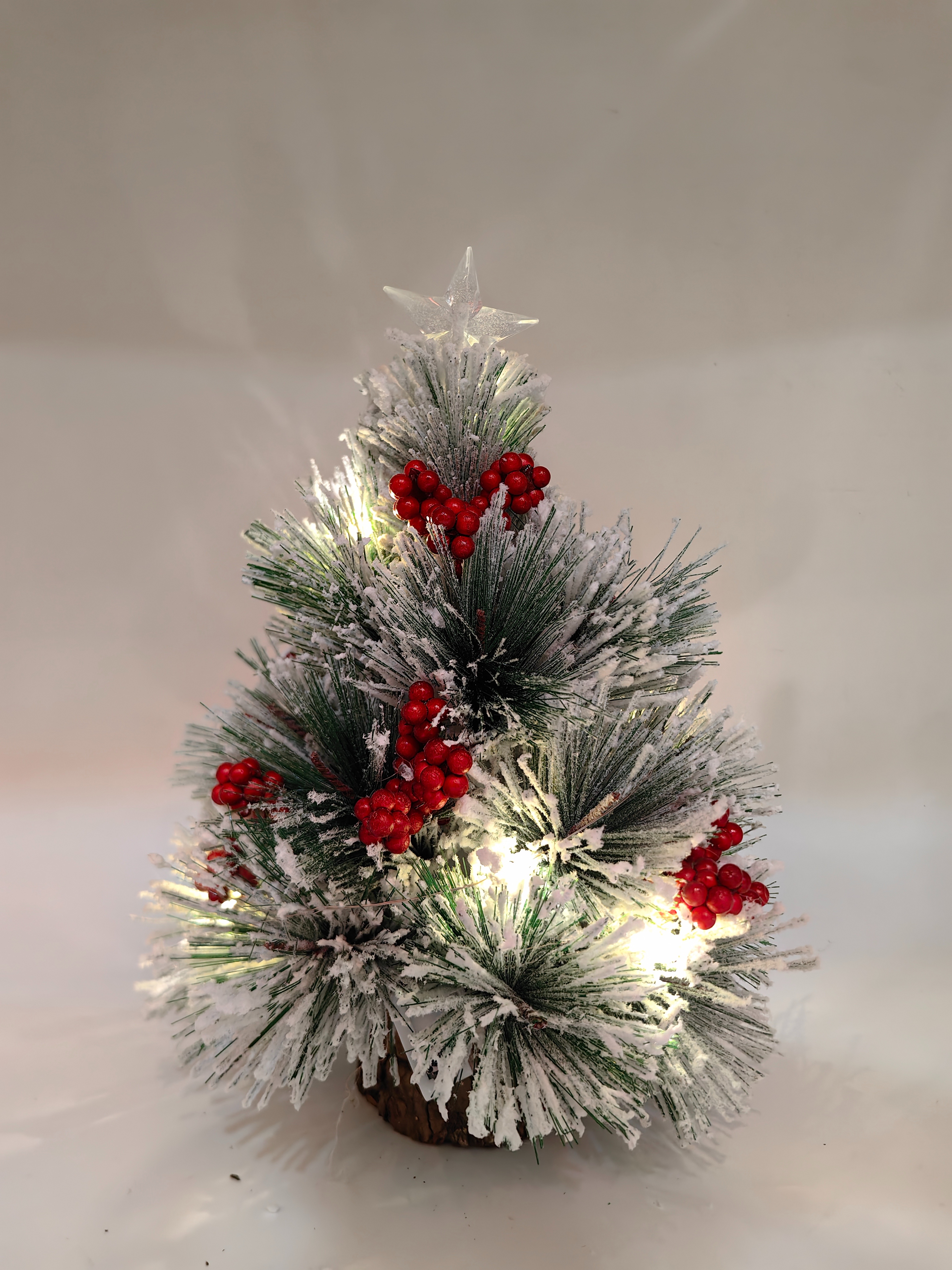 New Christmas creative simulation potted plant festival decoration small ornaments, desktop green plant model tree simulation flower potted plant desktop ornaments Item Picture