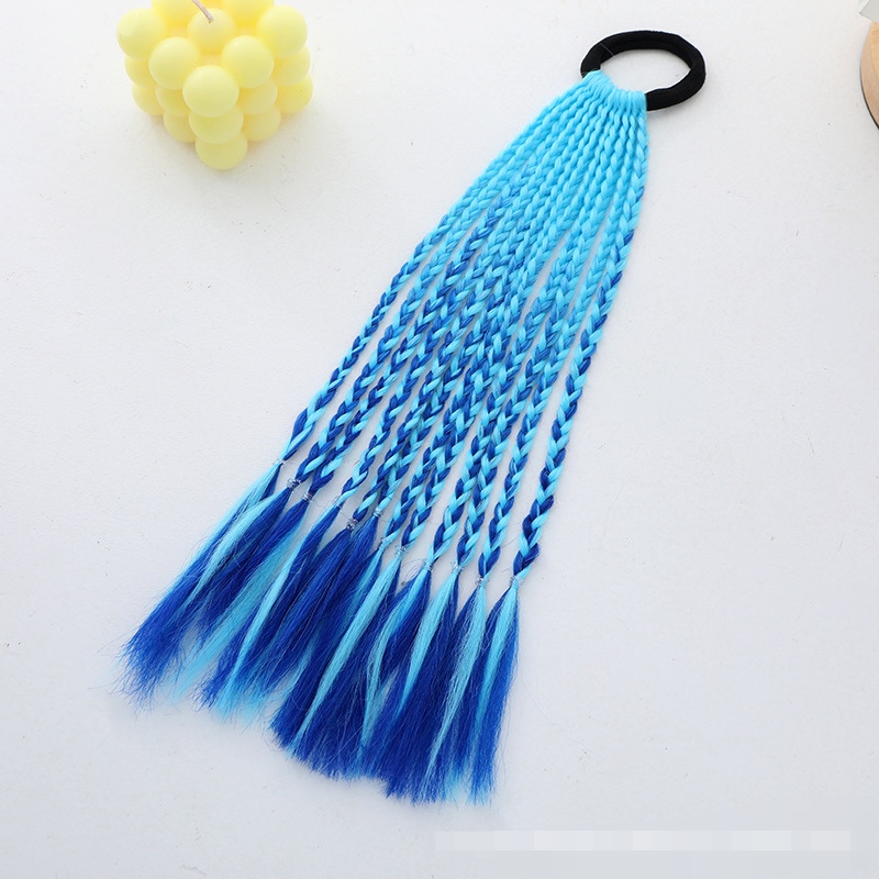 Dreadlocks, ponytails, colorful wigs, braids, European and American street dance hip-hop style braids Item Picture