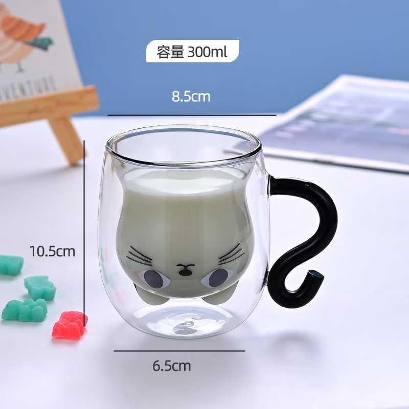 玻璃杯/带把玻璃水杯/杯子/太阳浮雕杯子/玻璃茶杯白底实物图