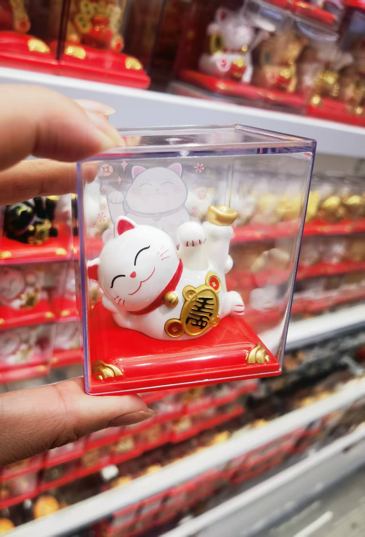 工艺品摆件猫/招财猫日式/招手摆件/定制/商务礼盒细节图