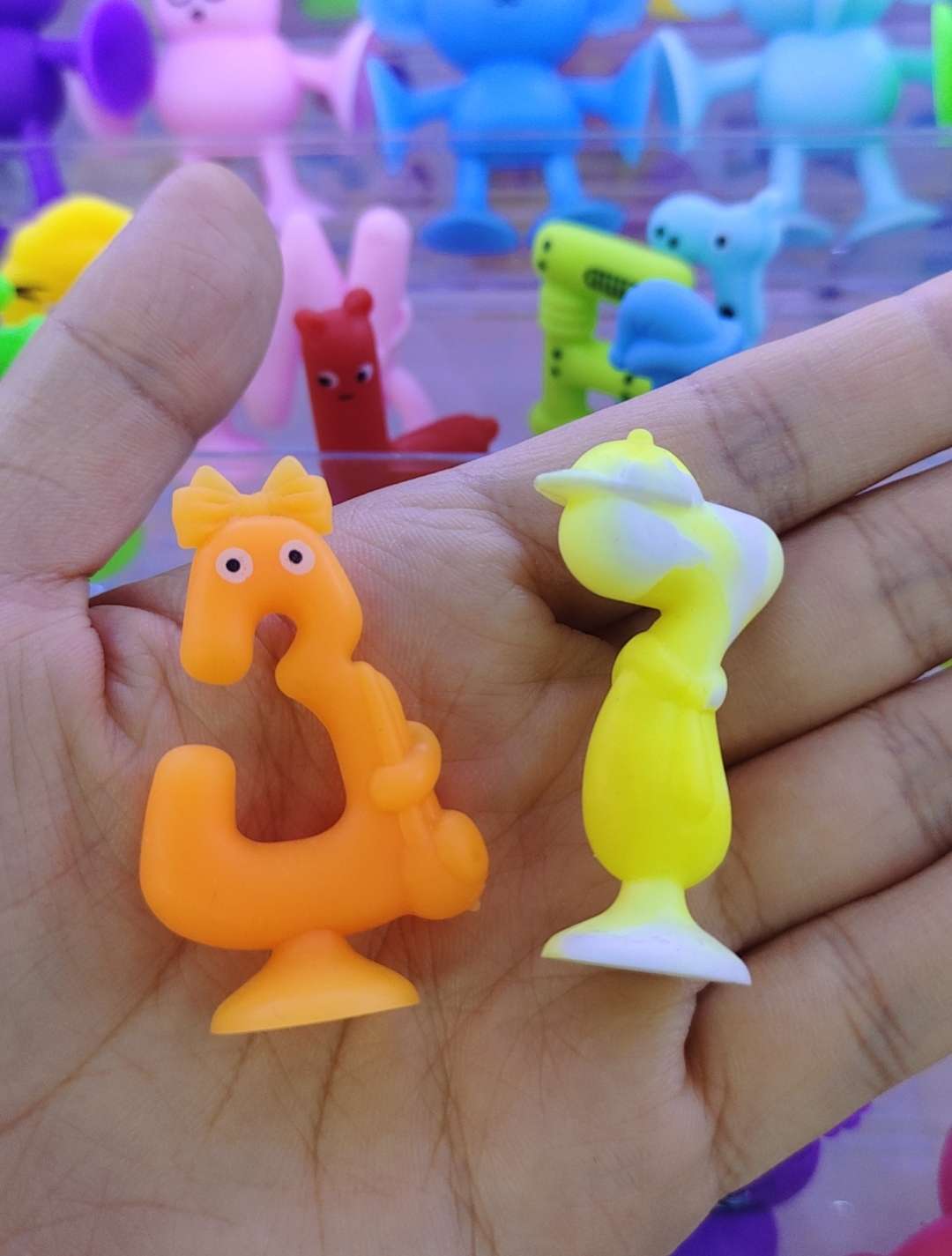 Children's educational soft rubber building blocks, bathroom suction cup toys, digital symbol style detail image 4