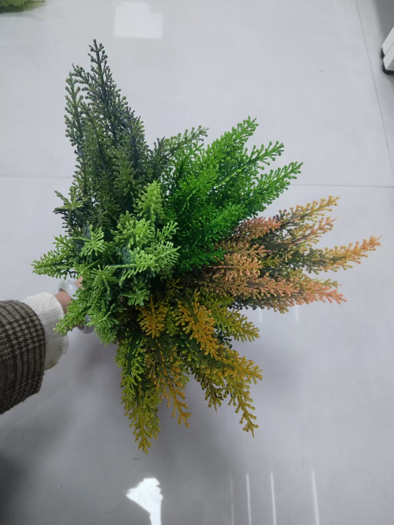 Artificial plant succulent pot mold, epoxy resin fabric, peony flower head micro-landscape combination, DIY handcrafted materials, artificial plant Item Picture