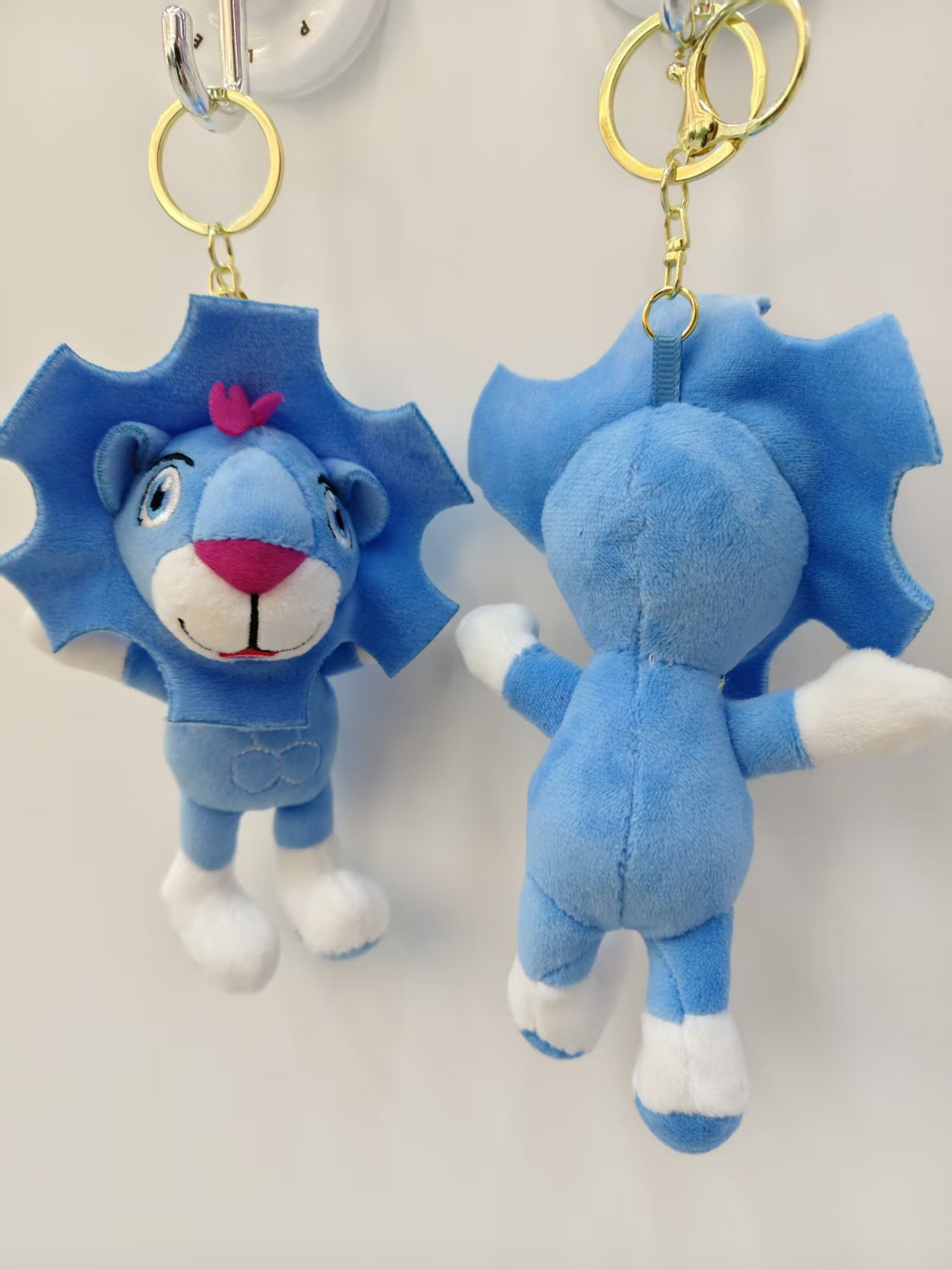 蓝色狮子背挂，钥匙扣