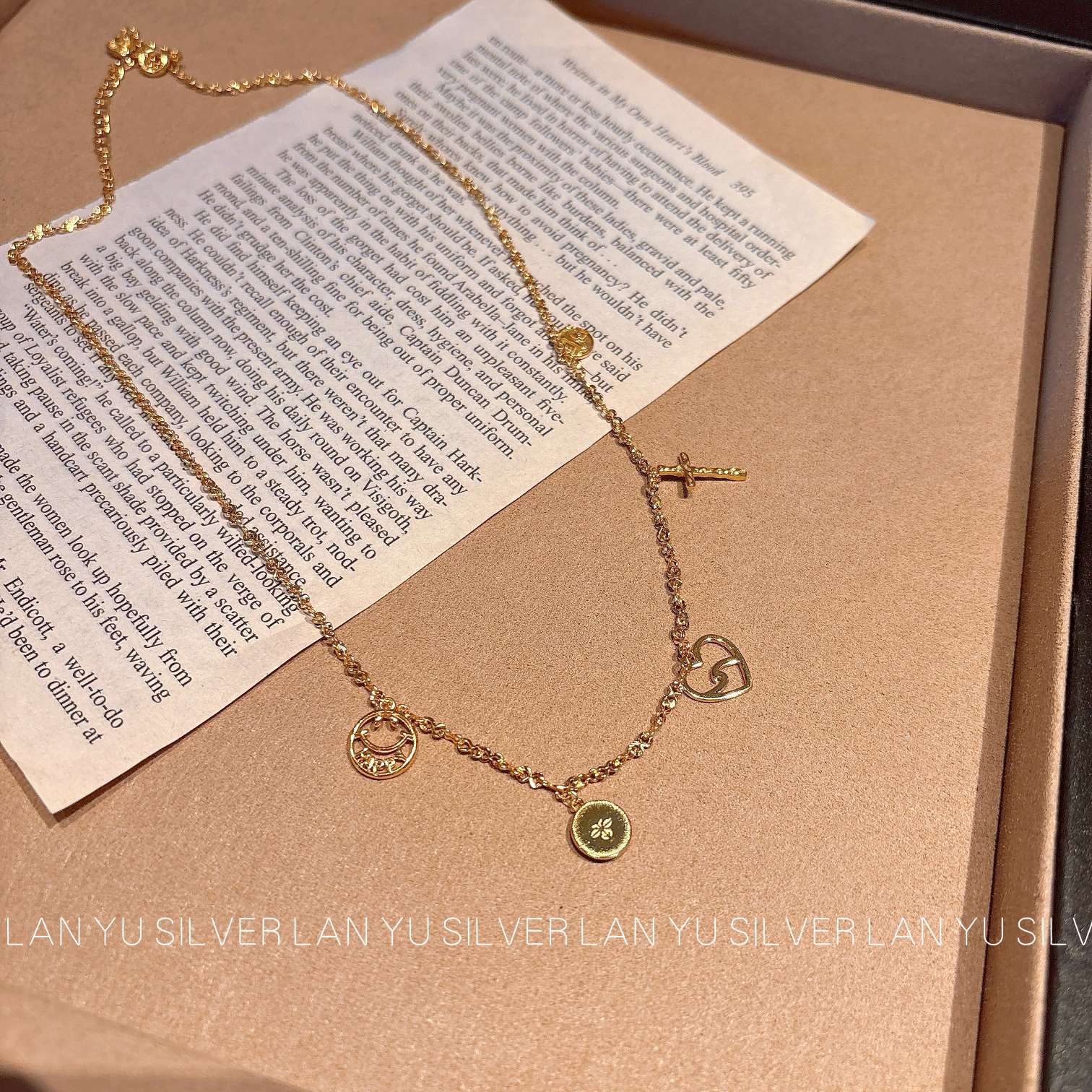 S925通体纯银时尚项链女简约百搭气质项饰品首饰潮流款产品图