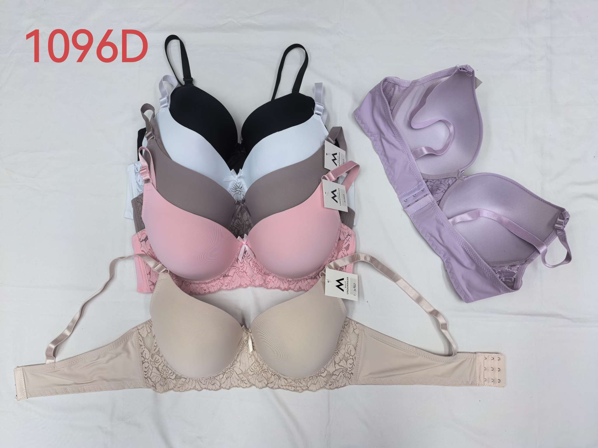 工厂南美外贸蕾丝拼接文胸深V聚拢性感内衣透气薄大码女士性感胸罩