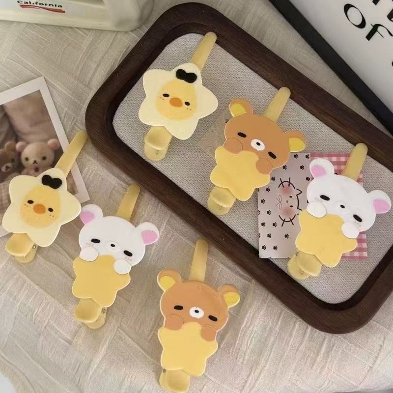 Acrylic children's hairpins, grippers, hair accessories, hairpins, cute and fashionable hairpins details Picture