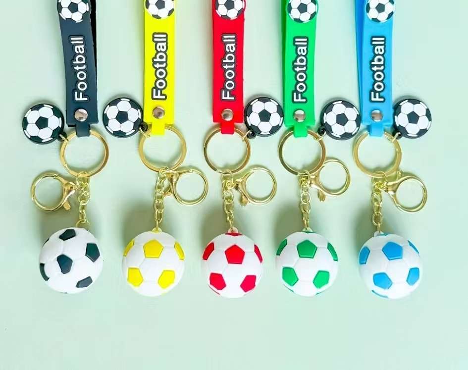 足球世界杯系列钥匙扣挂件公仔挂饰小可爱饰品钥匙扣PVC材质