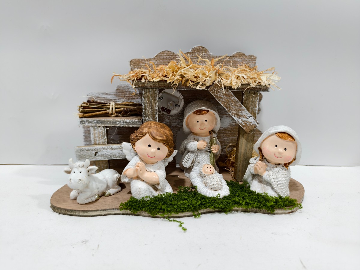 树脂圣诞节日装饰品摆件LED树脂详情图2