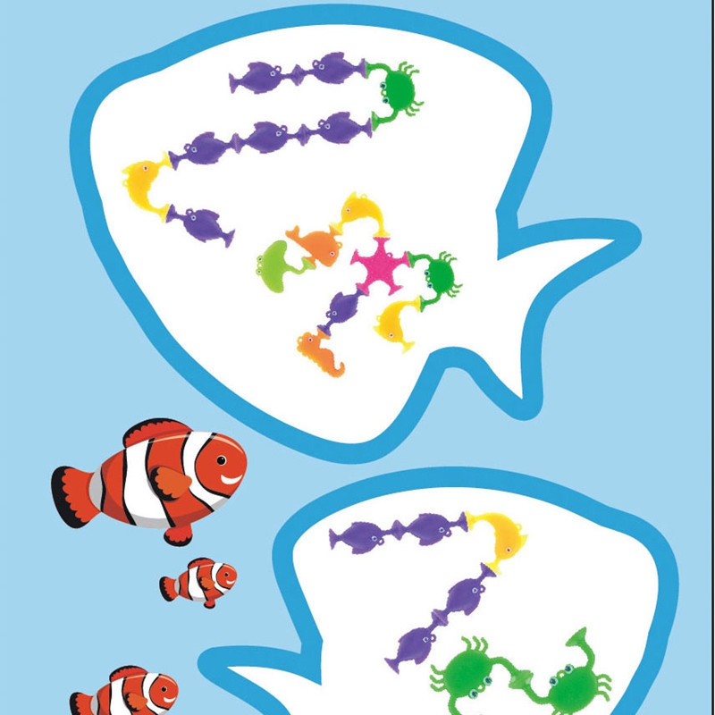 儿童益智DIY吸盘积木吸吸乐软胶积木浴室玩具互吸玩具海洋动物详情图4