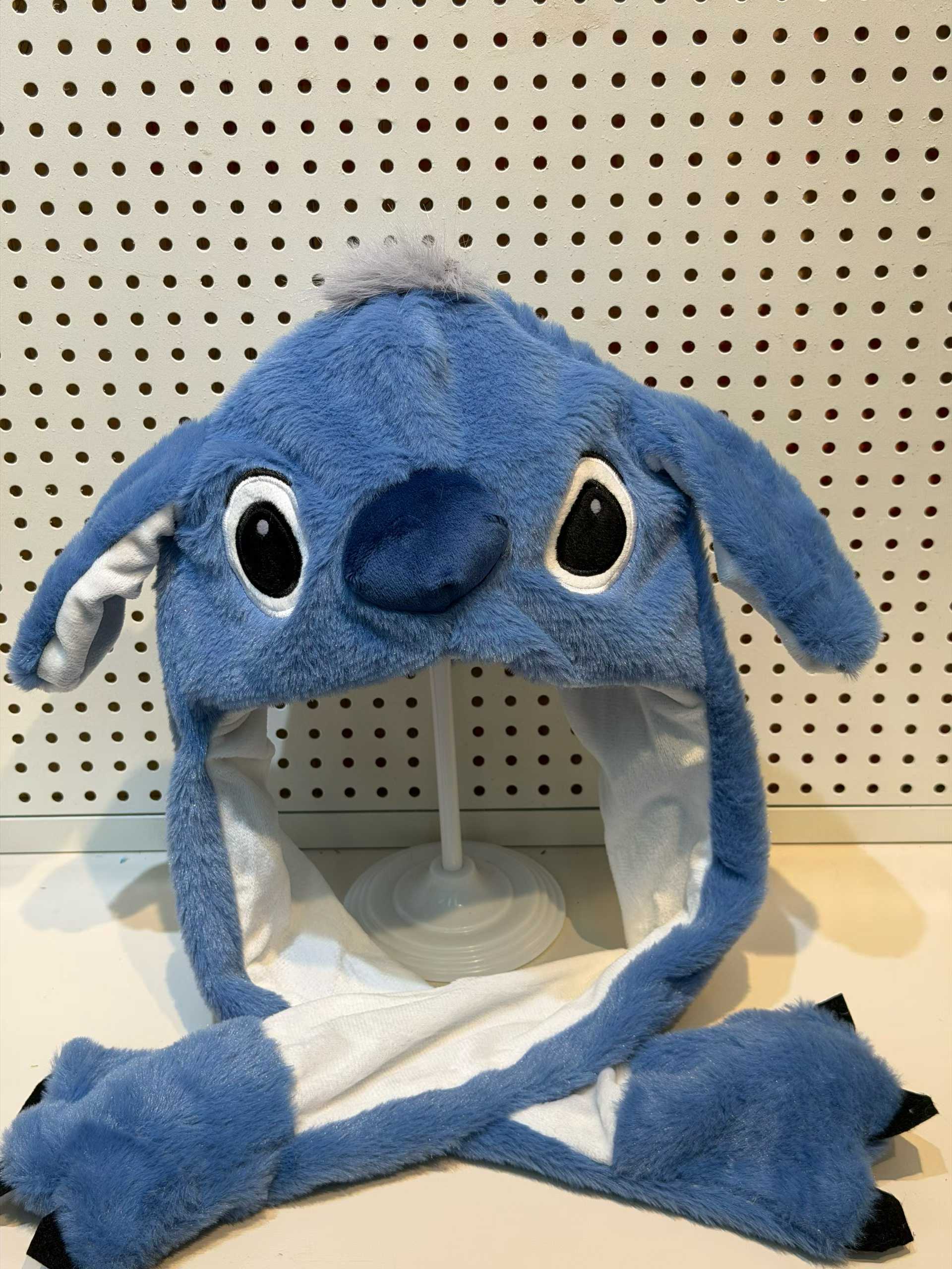 史迪仔耳朵捏捏玩偶毛绒玩具帽子定制批发毛绒玩具可爱卡通