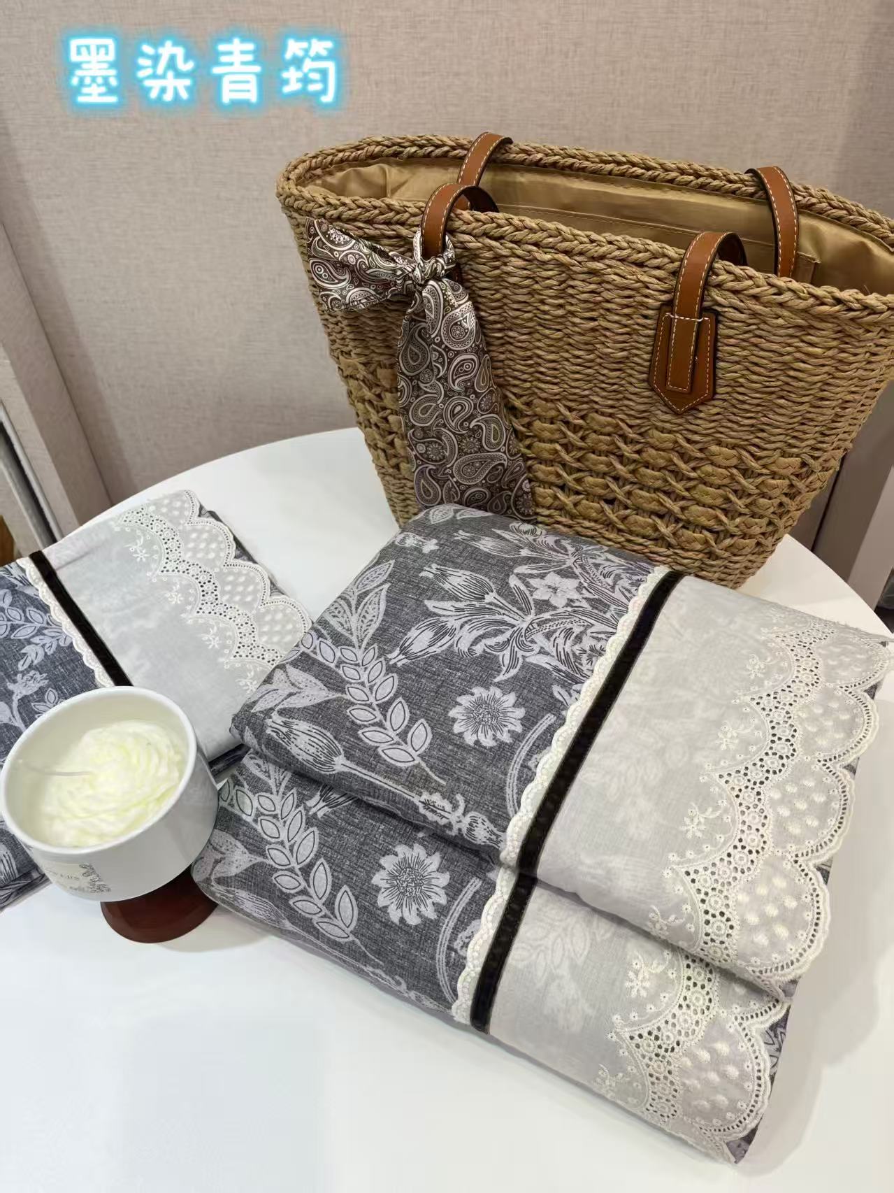 竹制品/扇子/竹编篮/竹签/娃娃宴礼盒竹篮产品图