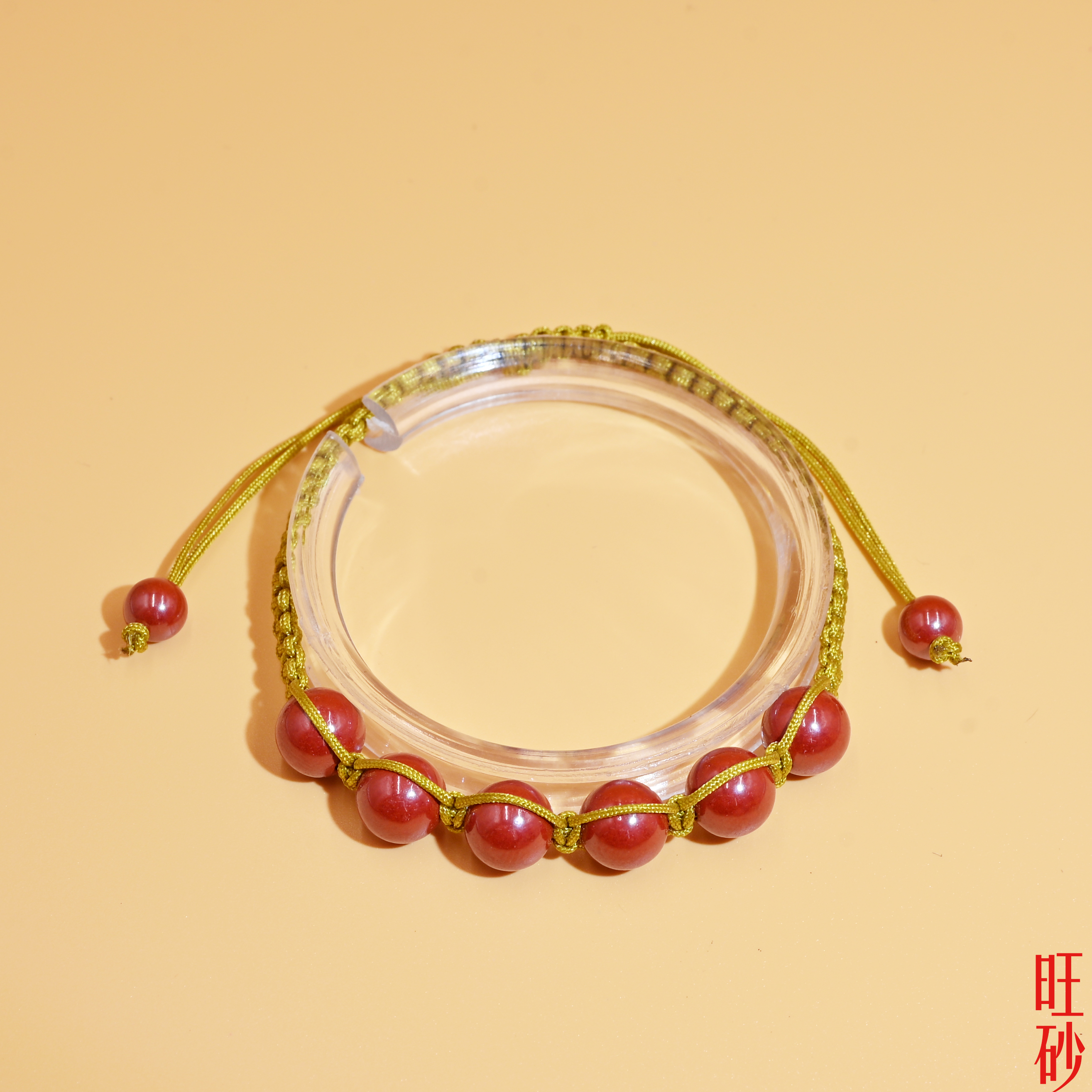 Cuerda de oro ping an cinabrio brazalete año de vida para hombres y mujeres auspicioso cuentas cordón de mano de alto contenido arena imperial Application Scenario