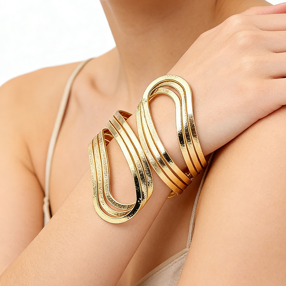 外贸欧美专供热销爆款简约时尚开口女款手饰潮流百搭精致手镯