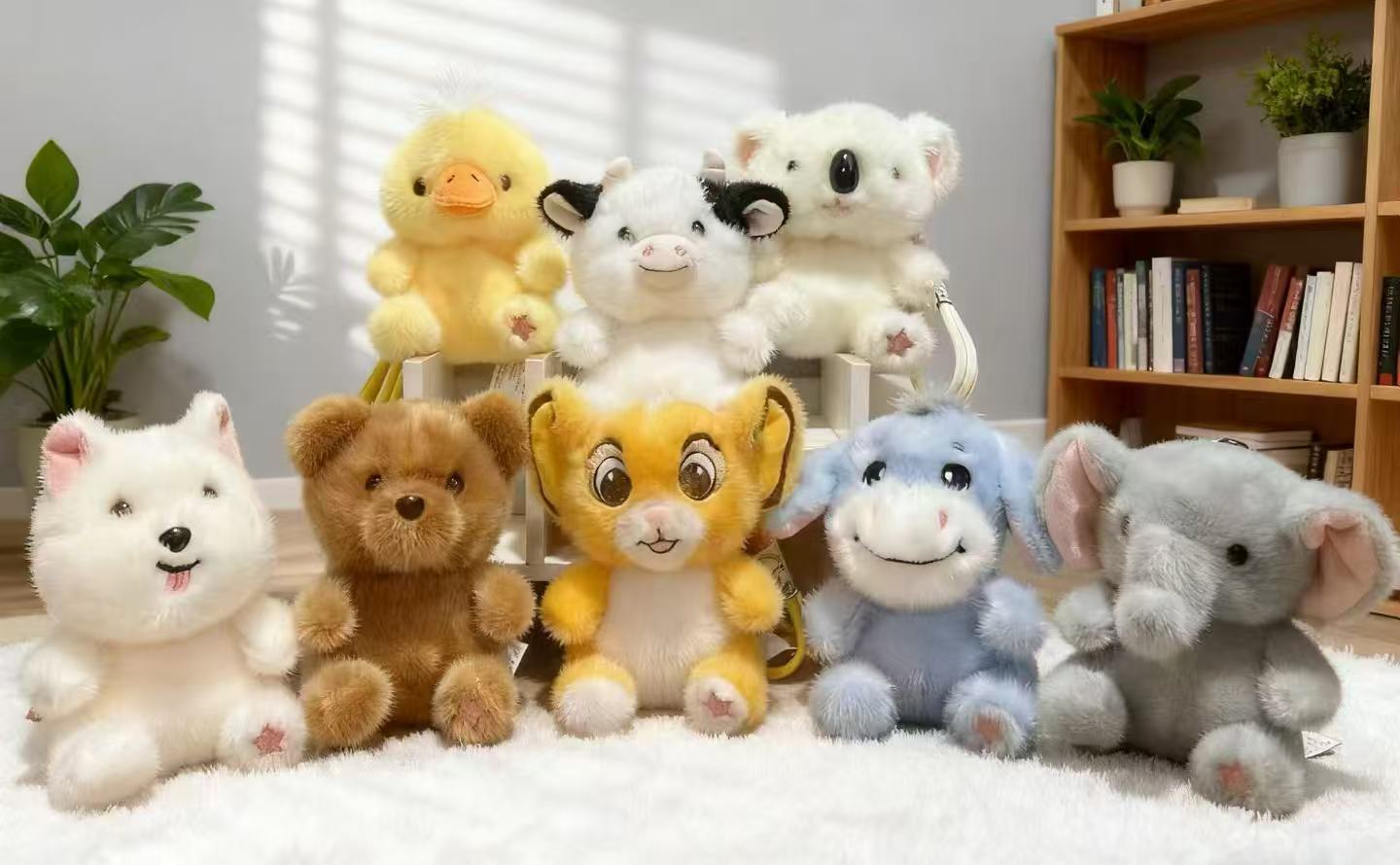 Forest Animal Series Plush pendants, keychain figurines, fabric toys, cute little pendants, keychain figurines, pendants pic 3