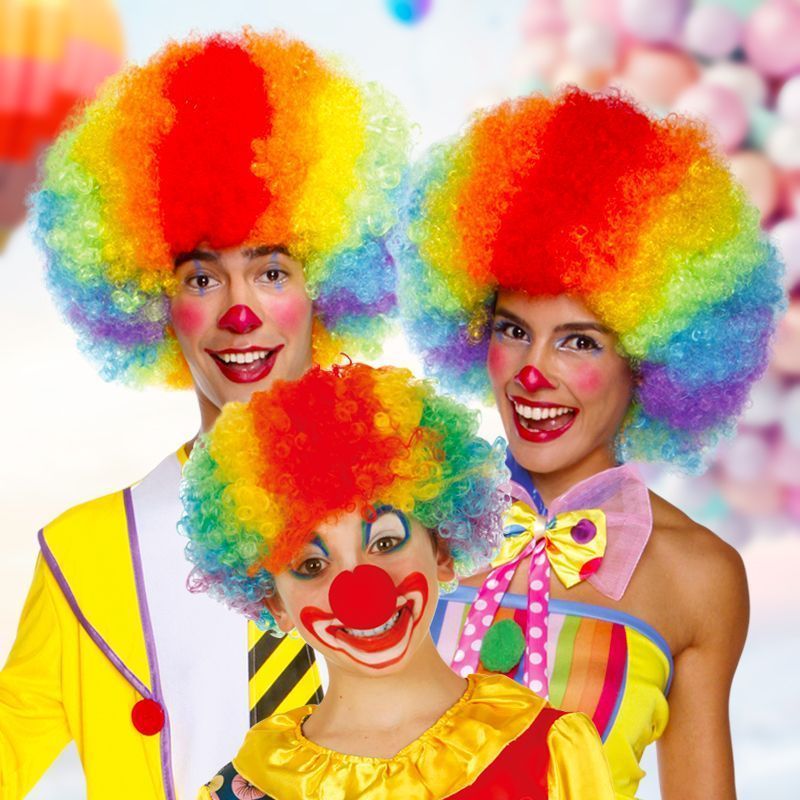 Halloween colorful fan hair cosplay clown hair cosplay wig cosplay wig detail image 3