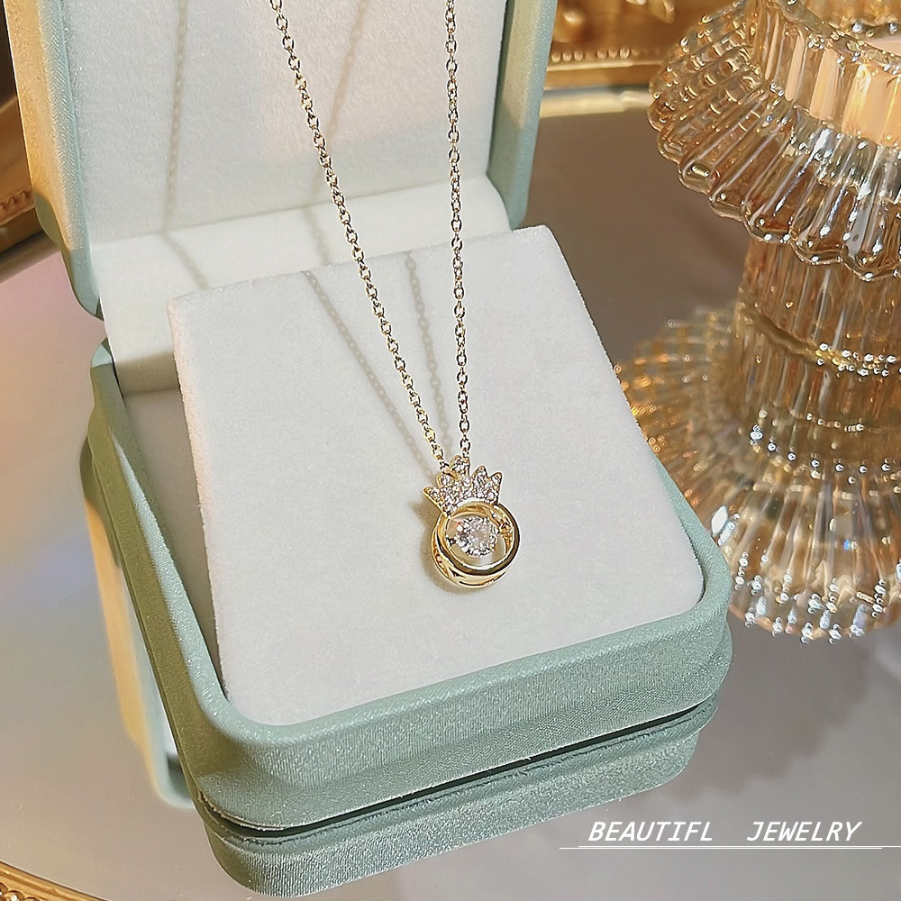 网红轻奢不掉色钛钢项链女百搭高级感小众时尚吊坠气质锁骨链饰品 详情图8