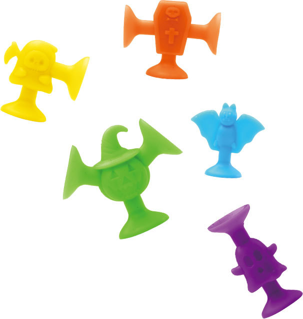 Children's educational soft rubber building blocks, bathroom suction cup toys, DIY assembly toys, Halloween and Christmas series, eggshell color box set detail image 4