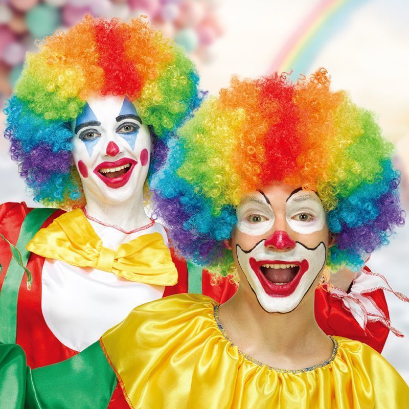 Halloween colorful fan hair cosplay clown hair cosplay wig cosplay wig detail image 4