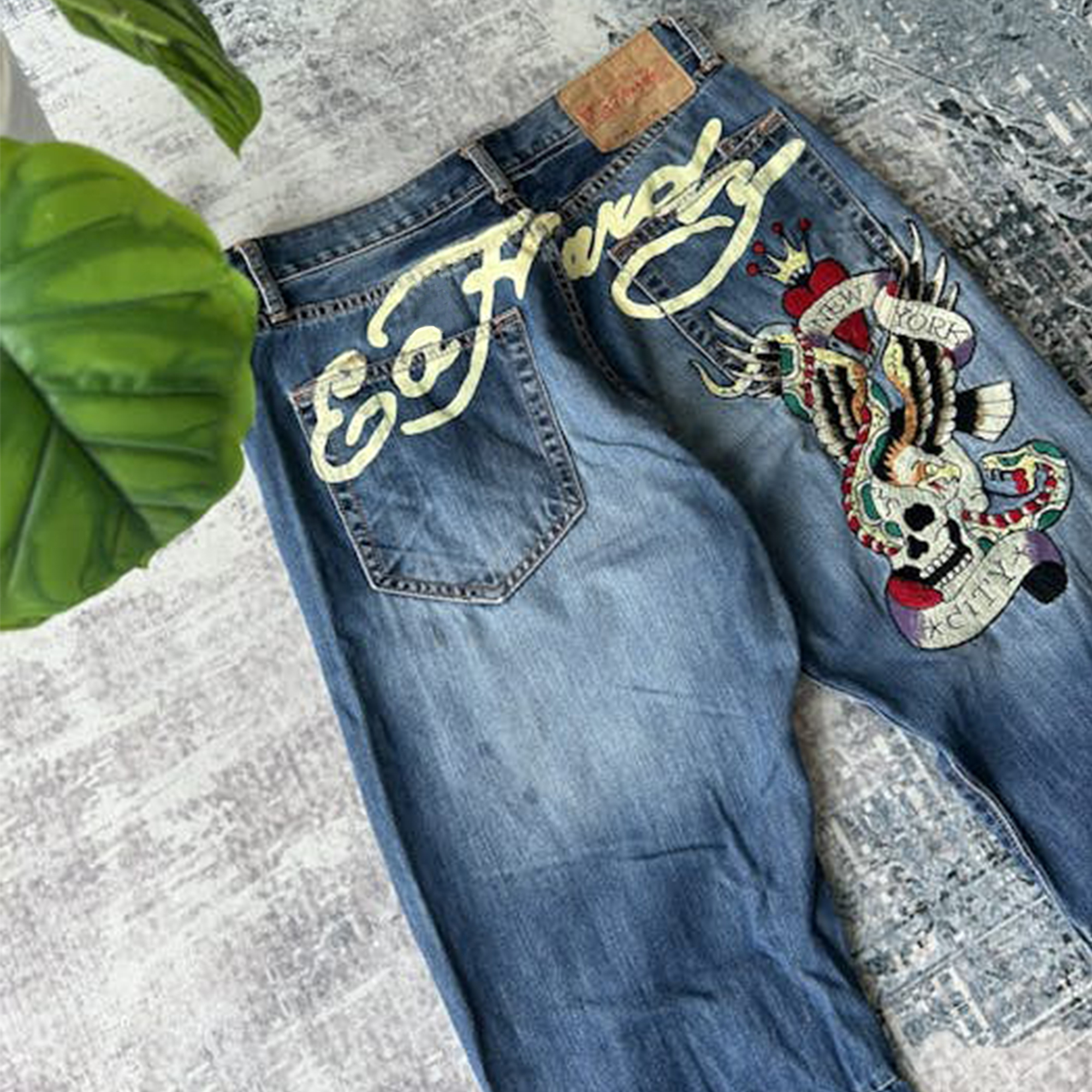 2026 new women's wide-leg trendy jeans, versatile and fashionable denim, comfortable and breathable denim for women Item Picture